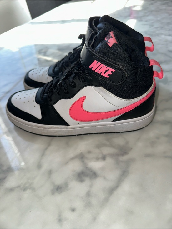 Nike Other - Nike High-Top Sneakers in Black, White & Hot Pink
